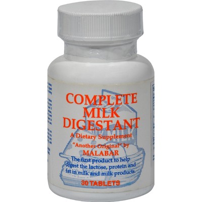 Malabar Complete Milk Digestant Premium Formula A Dietary Supplement 30ct