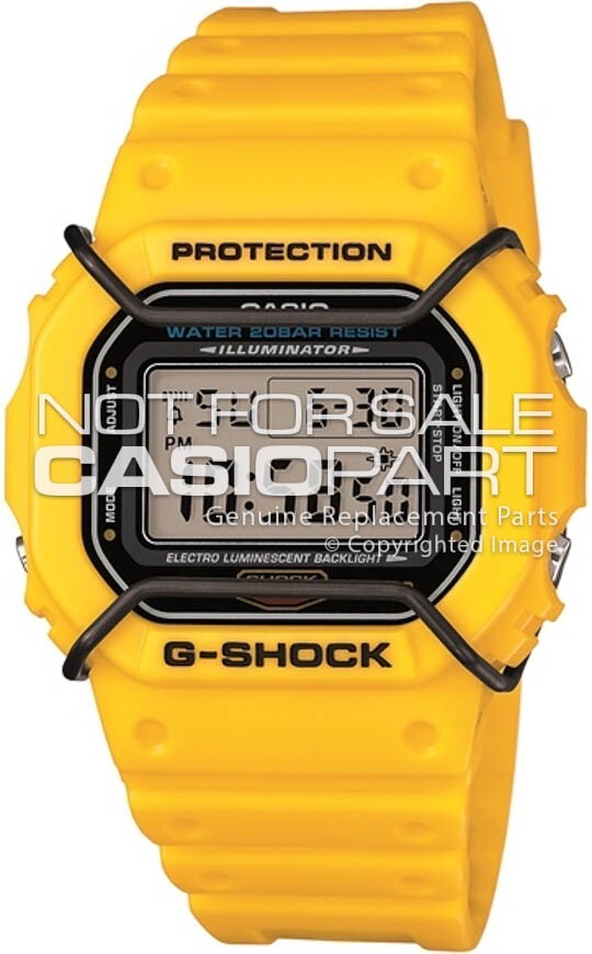 Genuine Casio G-Shock DW-5600P DW5600P Yellow Resin Watch Band