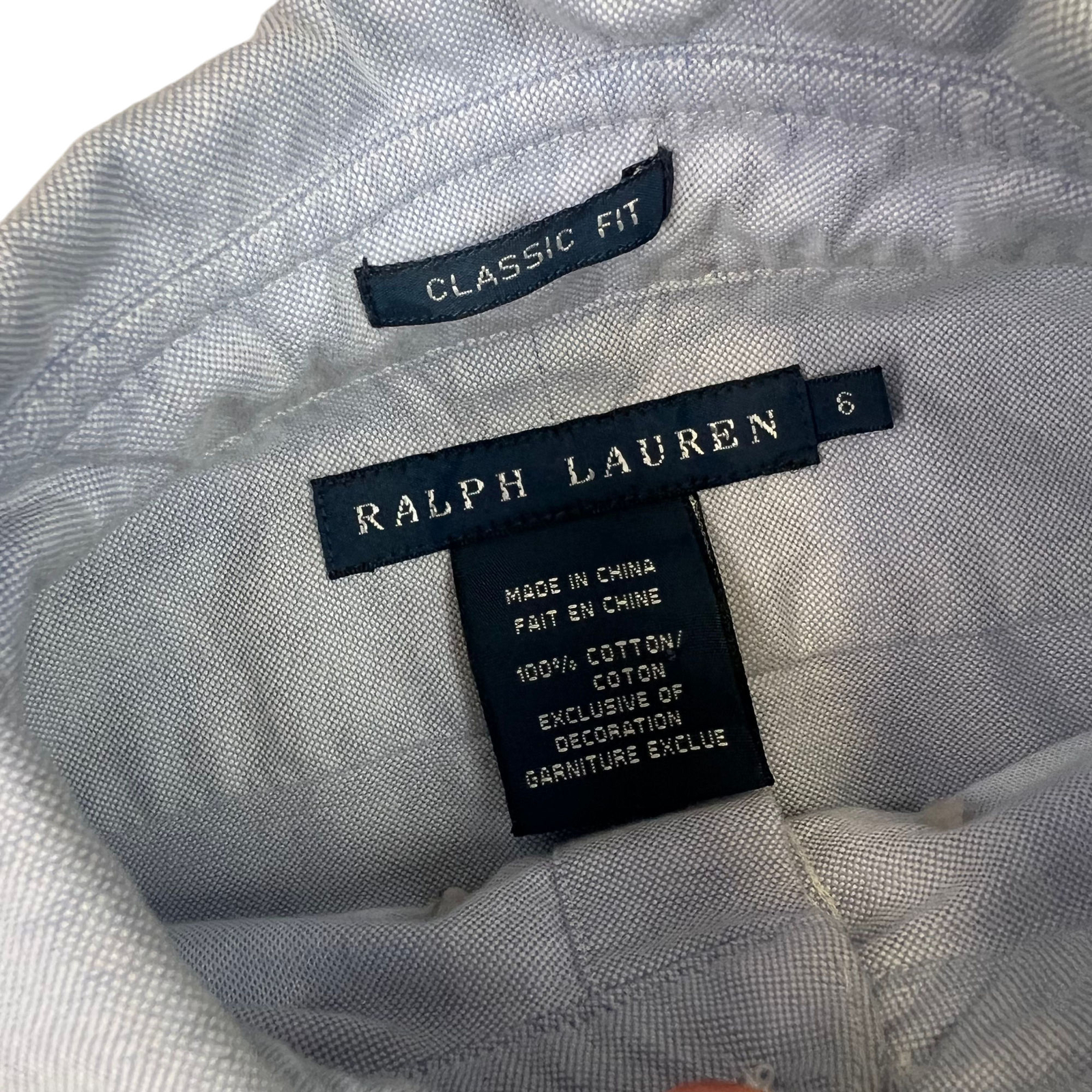 Ralph Lauren Classic Fit Polo Blue Long Sleeve Women's Small image 5