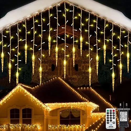 Outdoor christmas 2024 icicle lights