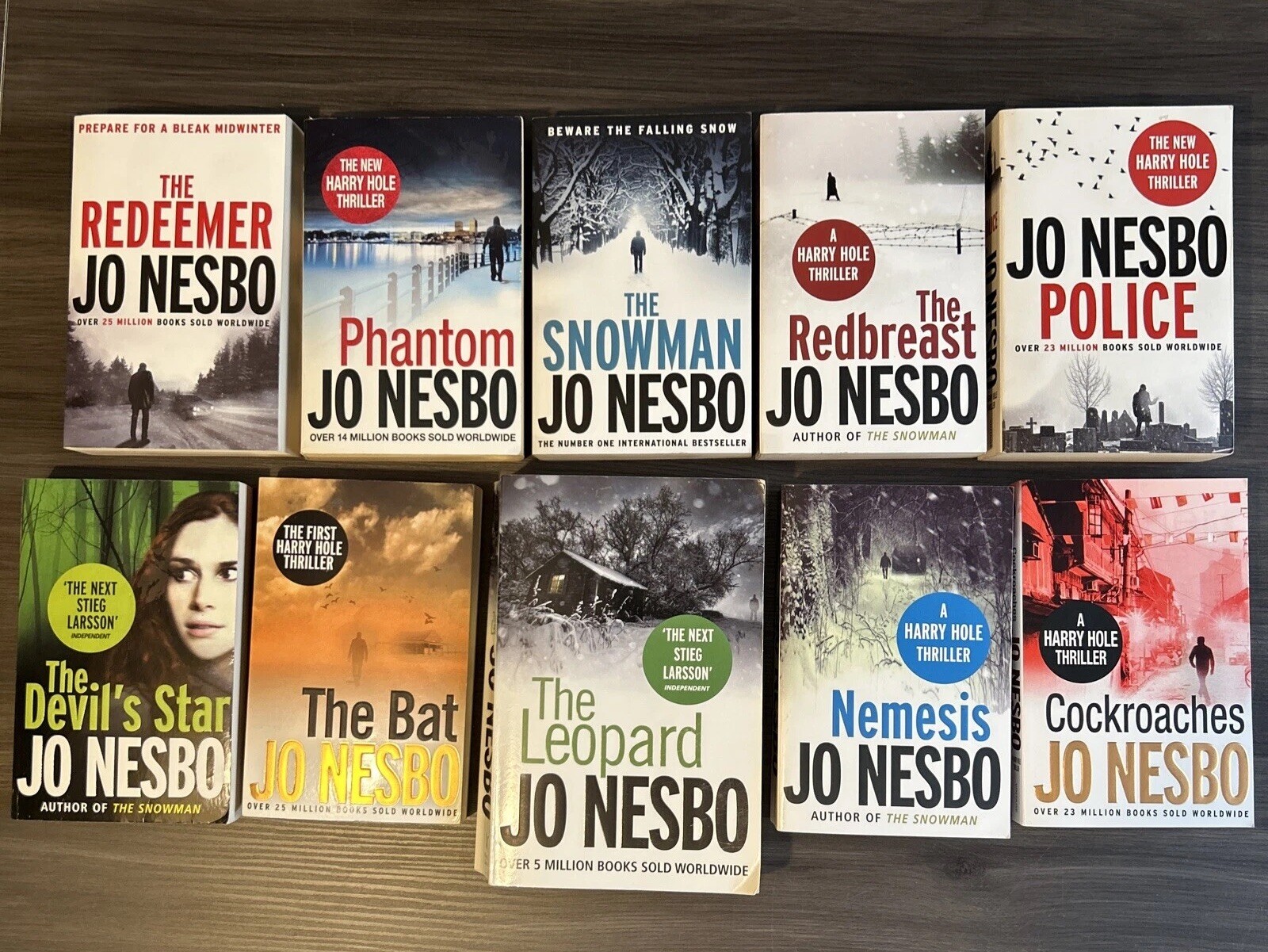 Harry Hole Series (Book 1-10) By Jo Nesbo: 10 Books Collection Set - Fiction -PB