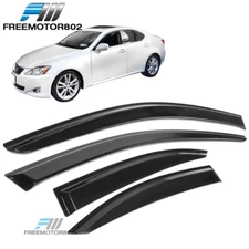 Fits 06-13 Lexus IS250 IS350 08-14 IS F Window Visor Rain Sun Guard Acrylic 4PCs