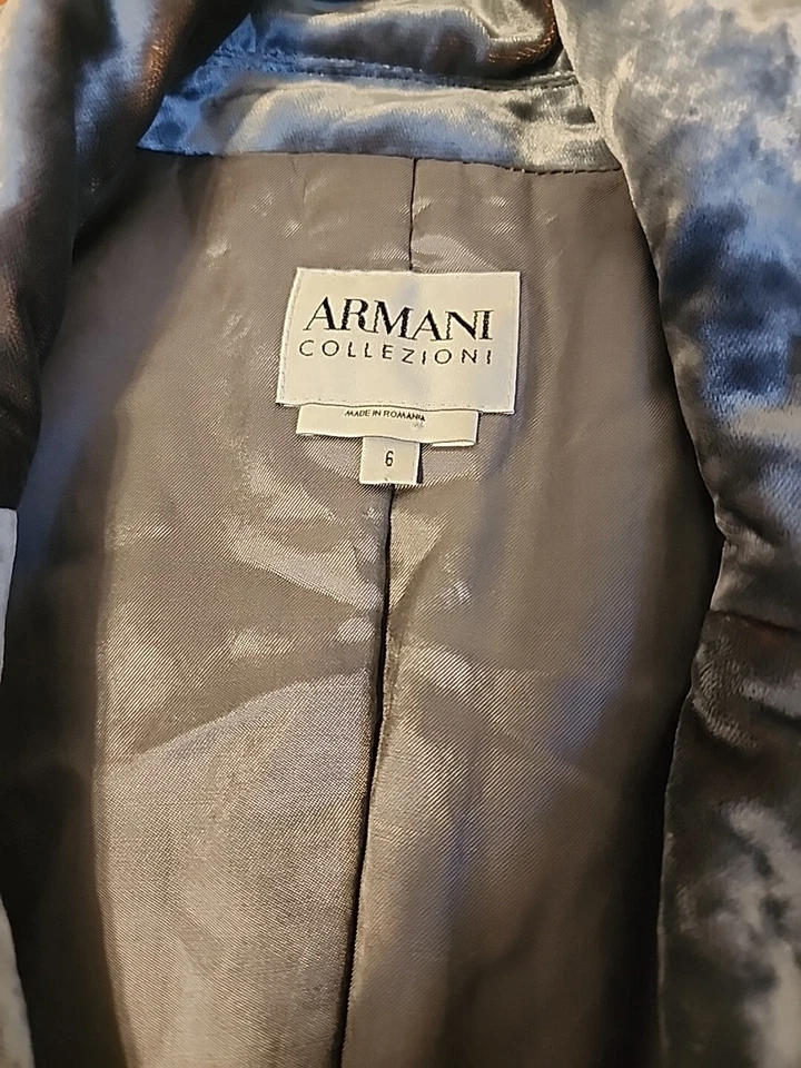 Armani Collezioni ANTINEA SRL Coat Womens Size 6 - Image 4 of 4