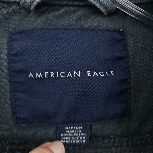 American Eagle Jacket Womens S Small Blue Biker Trucker Full Zip Denim Outdoor - Bild 3 von 12