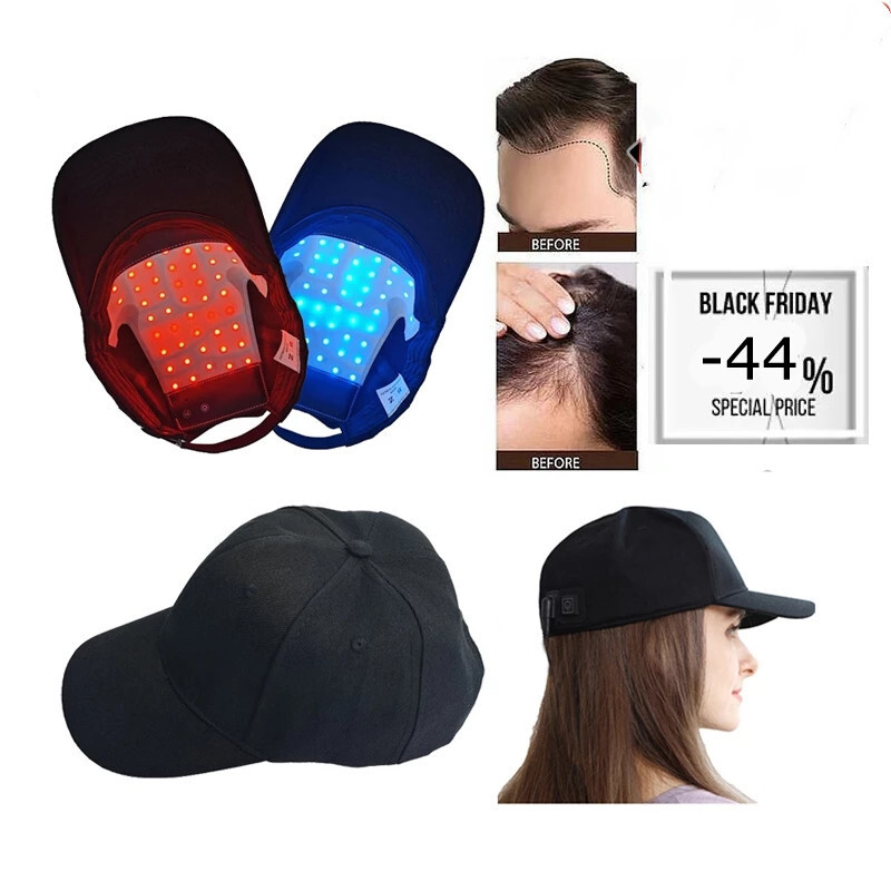 Hair Loss LED Red and Blue Near Infrared Light Therapy Cap Hat for Hair Regrowth eBay