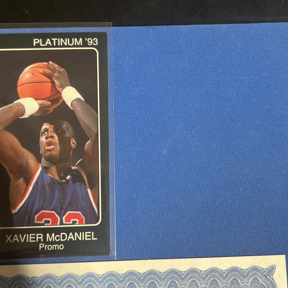 Star Co Platinum Xavier McDaniel 1993 solo 150 juegos con promoción/certificado💥ebay Pop 1 Foto 4 de 4