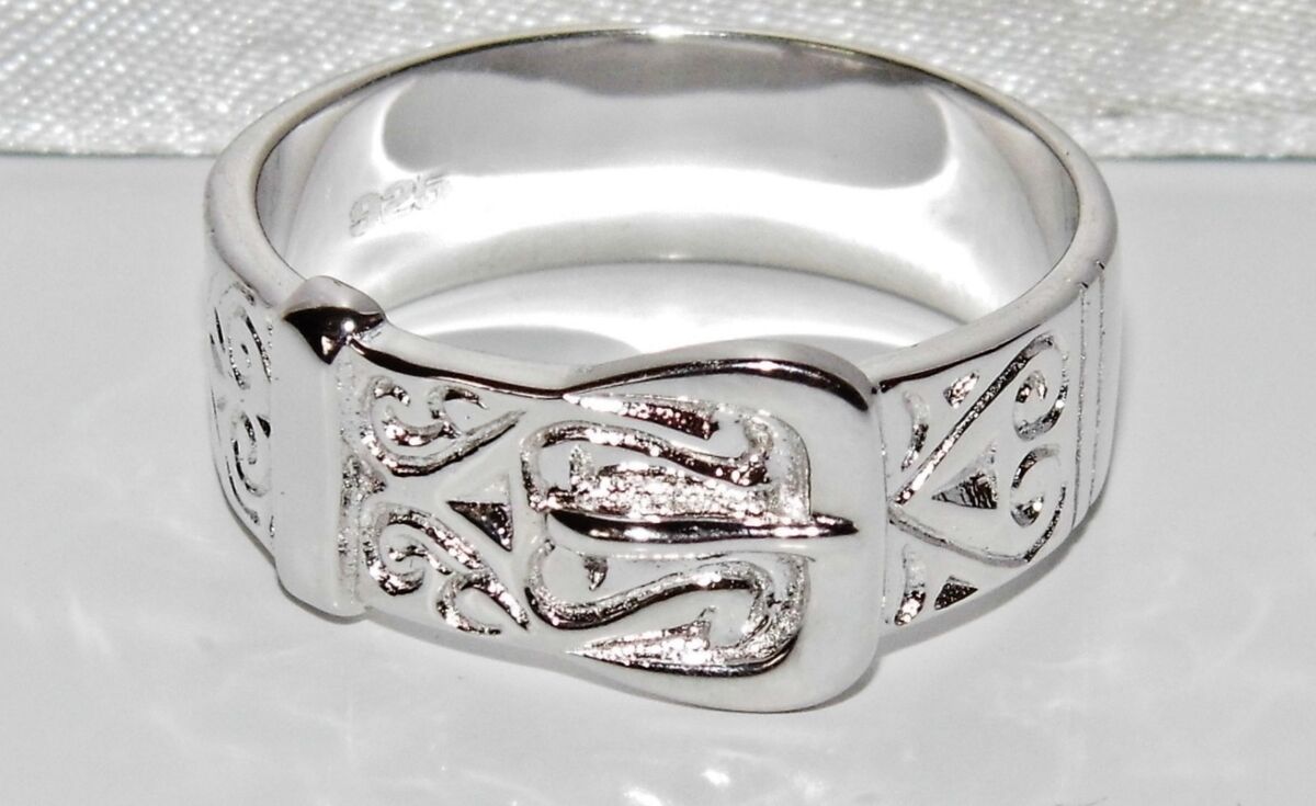 Sterling Silver Chunky Buckle Ring size Sterling Silver Chunky Buckle Ring size