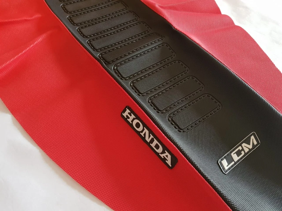 🚩 Funda asiento ultragrip para honda xr250r xr 250 1988-1995 rojo negro envío rápido 🌎 Foto 4 de 4