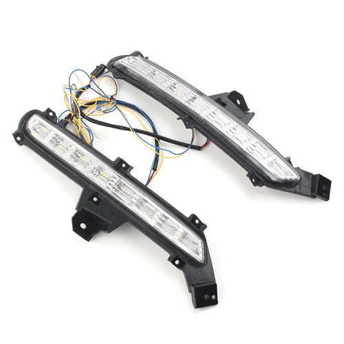 2 pcs LED Daytime Running Lights DRL Fit Kia K2 2015-2016 3 Colors - Foto 5 di 11