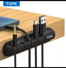 New Cable Organizer and Management for Wire Holder Flexible USB Cable 5 Slots