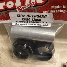 Profile Racing Elite Outboard EURO 68mm BB 22mm Black/silver