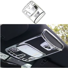 For Ford F150 2015-20 Interior Front Reading Light Lamp Cover Trim Frame Chrome
