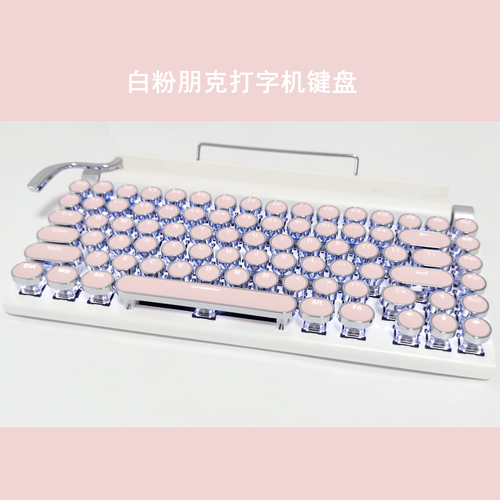 Cute Kuromi Cinnamoroll Punk Mechanical Keyboard Wireless Bluetooth 83 Key Gift - Picture 9 of 25