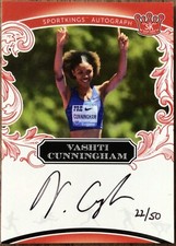 2020 Sportkings Volume 2 Vashti Cunningham Autograph Red #A43 SP /50