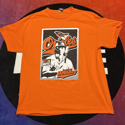 Men's XL Baltimore Orioles Jackson Holliday Top Prospect Debut Giveaway T Shirt