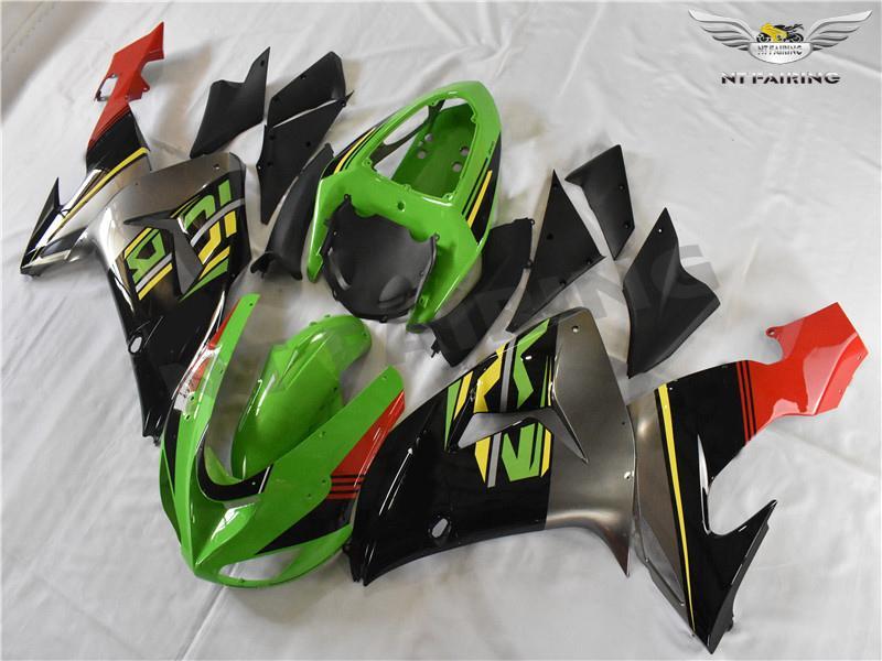 Injection Green Black Plastic Fairing Fit for Kawasaki ZX10R Injection Green Black Plastic Fairing Fit for Kawasaki ZX10R