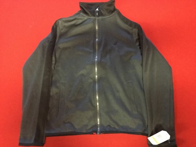 NAUTICA BLACK ZIP UP SWEATER REGULAR $80  BIN 5