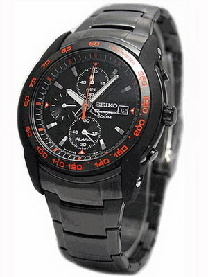 Seiko Alarm Chronograph 100m Tachymeter Men's Watch SNAB97P1 | eBay