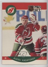 1990-91 Pro Set Alexei Kasatonov (Quotation Mark by the e in Rookie Line 5) 1e8j