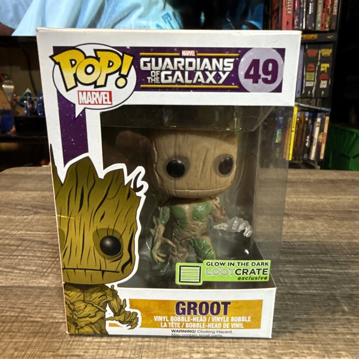 Funko Pop! Vinyl: Marvel - Groot - (Glow) - Loot Crate