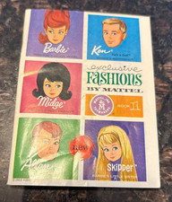 Barbie Exclusive Fashions by Mattel Book Vintage 1963 KBKL - Japan 3"x4" c