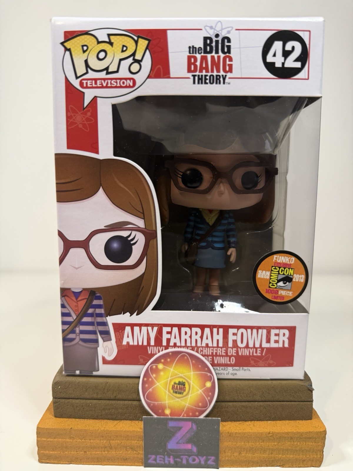 Funko Pop! Televisión The Big Bang Theory Amy Farrah Fowler #42 Comic Con Excelente (2