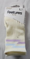 Feetures Unisex Max Cushion Tab Elite Short Crew Socks MS7 Soft Track Small