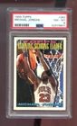 1993-94 Topps #384 Michael Jordan PSA 8 Graded Card Reigning Scoring Leader NBA