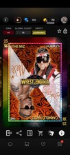 WWE Topps SLAM *DIGITAL* WrestleMania Orange Dual Sig Carmelo Hayes The Miz 25CC