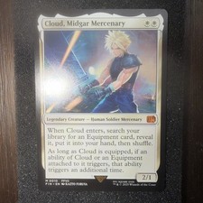 Cloud, Midgar Mercenary #0010 FFVII Legendary Creature Regular White MTG Card