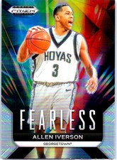 2024 Panini Prizm Draft Picks #17 Allen Iverson Fearless Prizms Silver