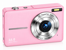 Digital Camera for Kids, 1080P FHD Camera, 44MP Point 32GB Card Anti Shake