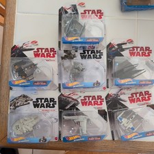 NEW Lot Of 7 Hot Wheels Starships Star Wars Diecast Ships,