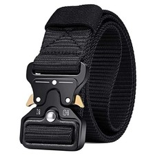 Men's Tactical Belt, 1.5" Nylon Web Rigger Hiking Work Belts for Men with Hea...
