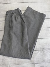 Vintage Norton McNaughton Pants Womens 12 Houndstooth High Rise Made USA 90s