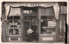 Beauty Quincy IL Illinois Ice Cream & Candy Shop c1910 IL RPPC Postcard COPY