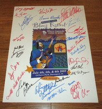 2002 Signed Mississippi Valley Blues Poster - Little Milton, Kim Wilson, Others