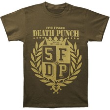 Men's Five Finger Death Punch War Is The Answer T-shirt Small Green