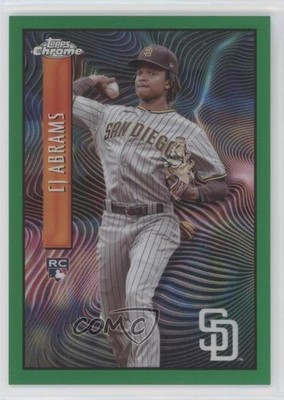 2022 Topps Chrome Sonic Exposé Green 55/99 CJ Abrams #EX-5 Rookie RC 10si