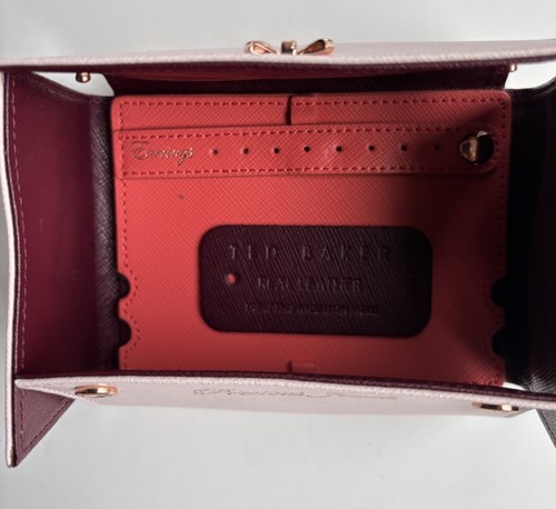 Ted Baker kleine Rose Schleife Design hellrosa Reise Schmuckkästchen Neu mit Etikett - Bild 7 von 12