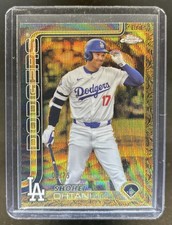 2025 Topps Gilded Shohei Ohtani Chrome Gold Wave Refractor #/75
