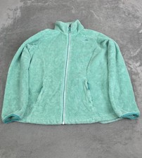 The North Face Osito Fleece Jacket Girls Size XL Green Full Zip Outdoor
