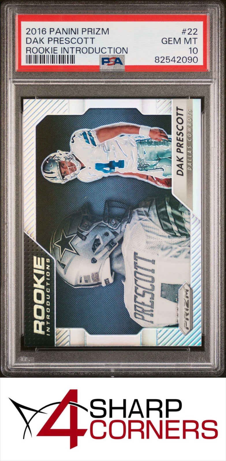 Dak Prescott Panini Prizm Rookie Introduction #22 Base
