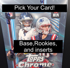2025 Topps Chrome Football - Pick Your Cards. Base, Rookies, And Inserts!