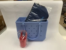 NWT Original BOGG BAG (L/XL) with Accessories- CAROLINA ON MY MIND (light Blue)