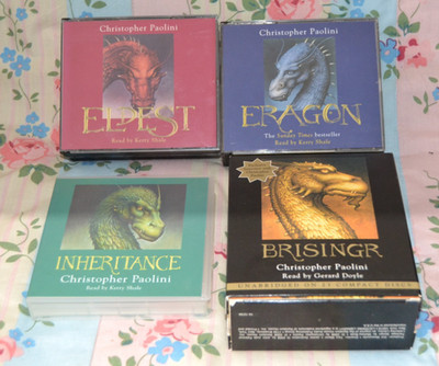Eragon, Eldest, Brisingr & Inheritance Christopher Paolini Audiobooks - 47 CDs