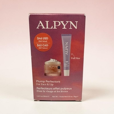 Alpyn Beauty Plump Perfectors Barrier Repair Cream & Plumping Lip Mask Set New