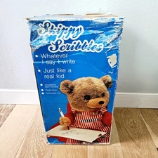 Skippy Scribbles Vintage Writing Bear New in Original Box 