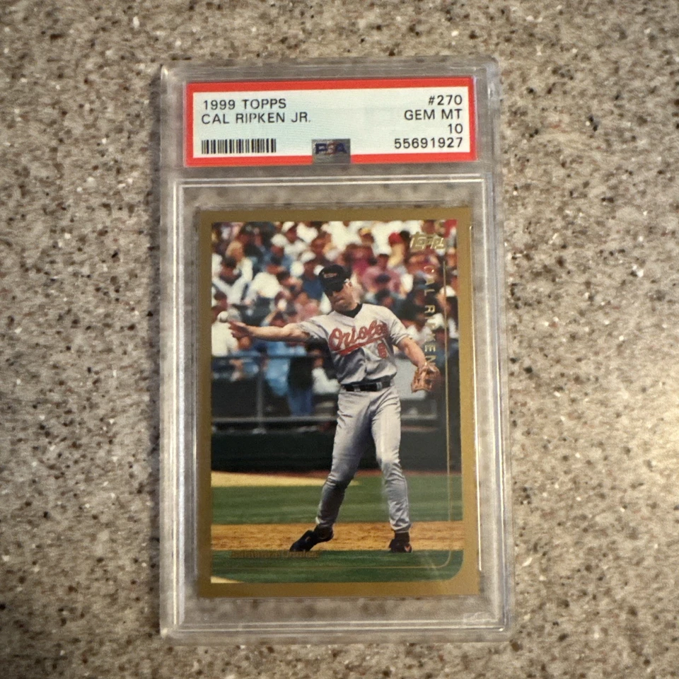 CAL RIPKEN JR. PSA 10 (lote de 4 cartas) 90 Bowman, 99 Topps, 91 Topps y 92 Fleer Foto 4 de 4