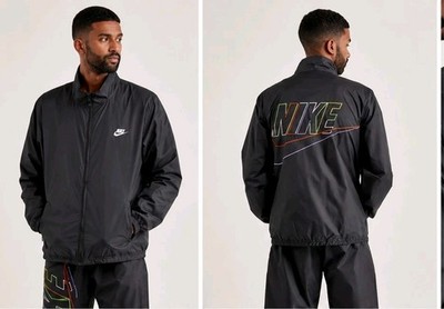 Nike Club Woven Jacket Herren Schwarz Jacke Windbreaker DX0672-010 Neu Gr.S